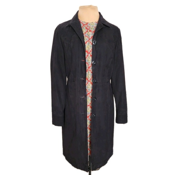 Guess Jackets & Blazers - Vintage Guess Black Lightweight Trench Coat Women's‎ Small